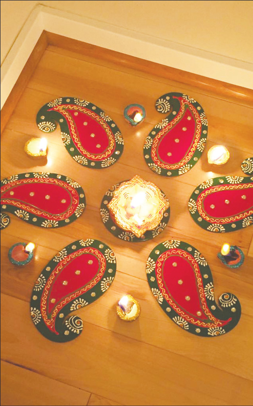 Issaquah Highlands Diwali rangoli