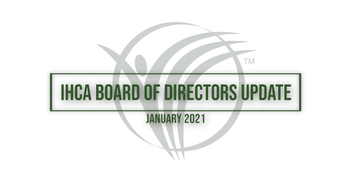 IHCA Board of Directors Update January 2021